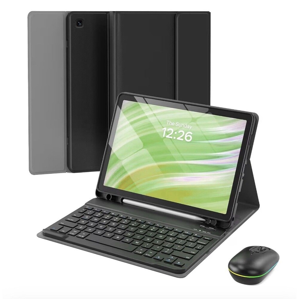 Keyboard Case with Mouse for 10.1 inch Tablet Black